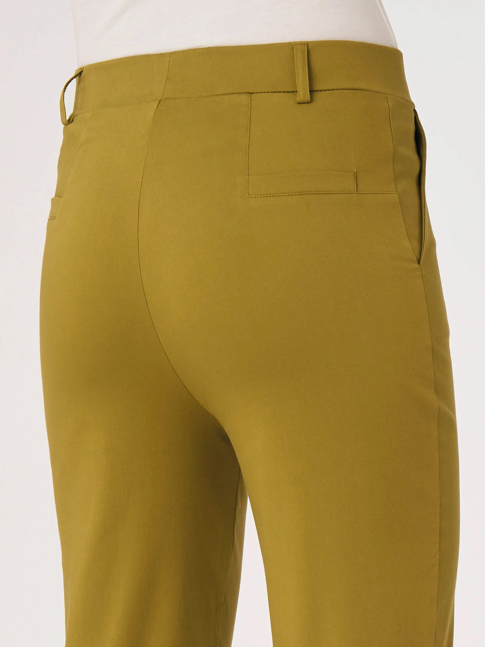 Pantalone Chino in Satin Power - Deep Lake