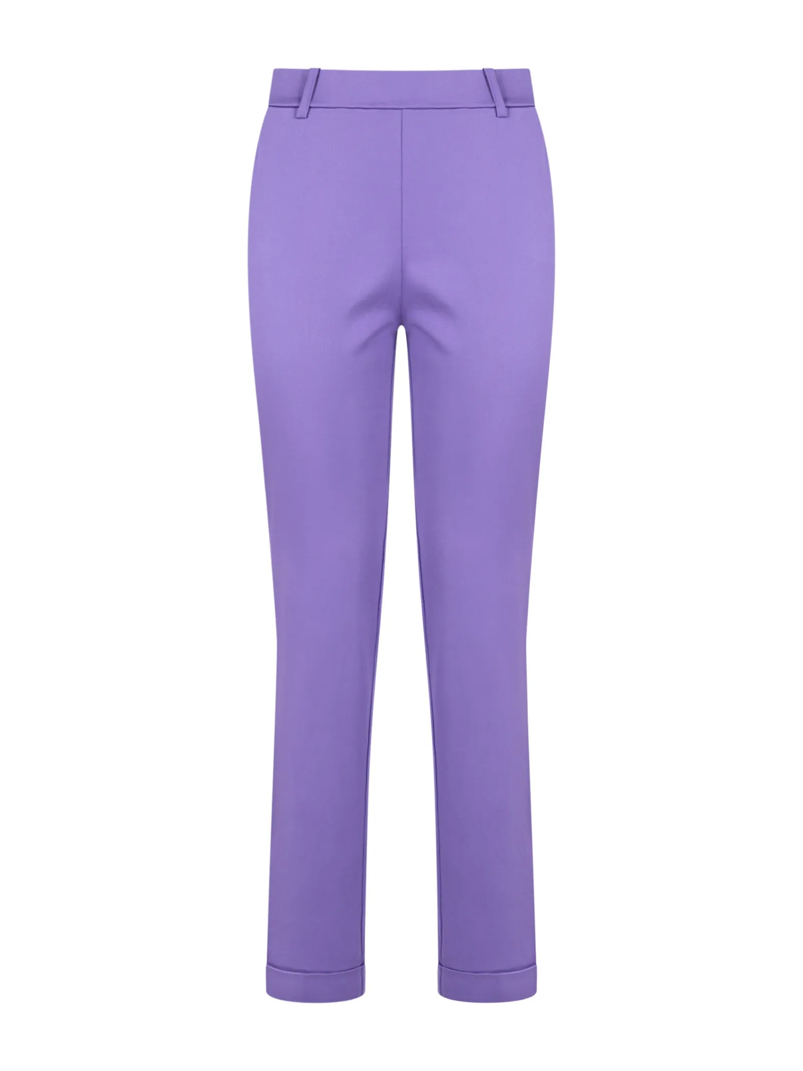 Pantalone Chino in Satin Power - Paisley Purple