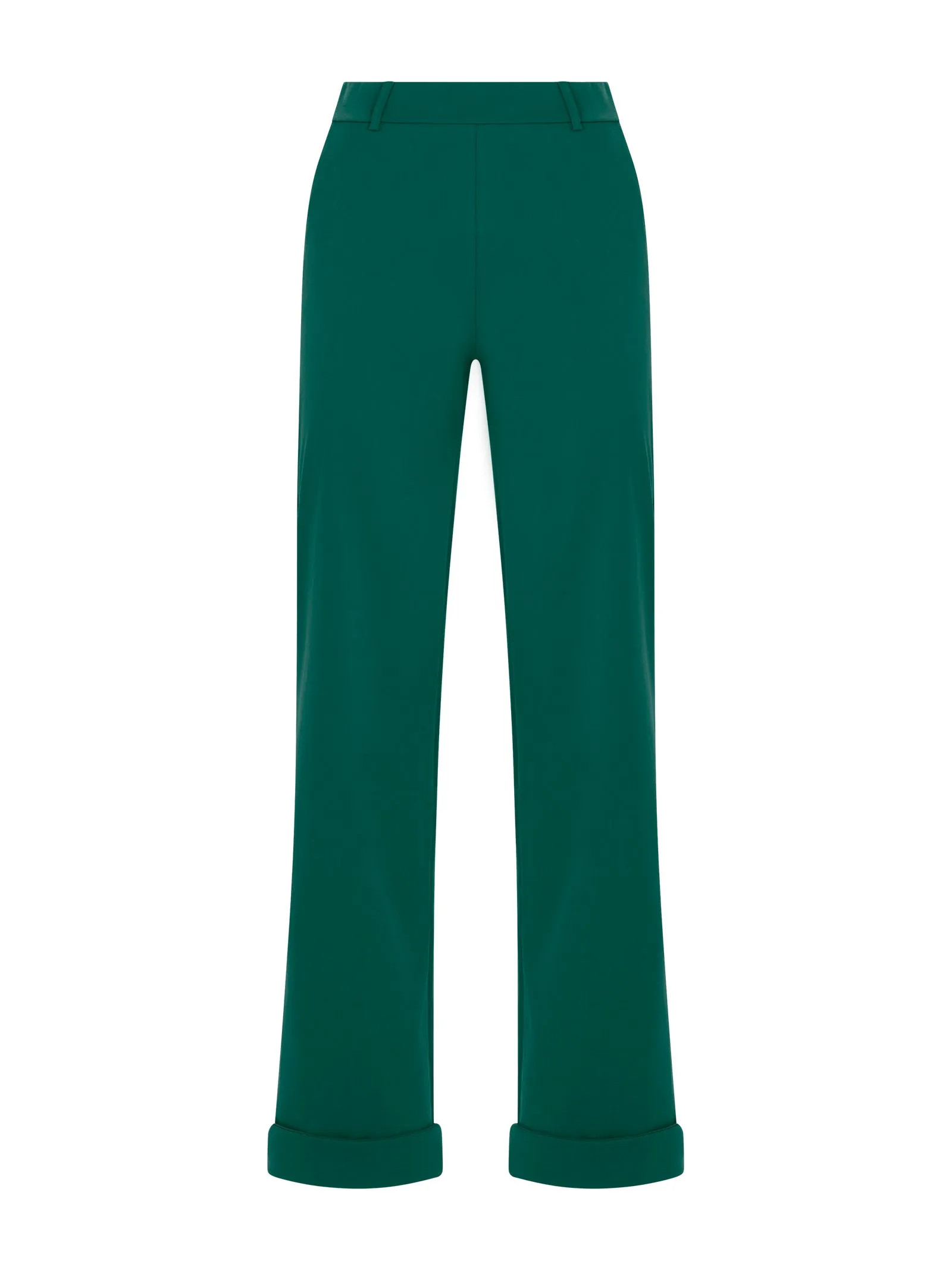 Pantalone dritto con tasche in Satin Power - Aventurine