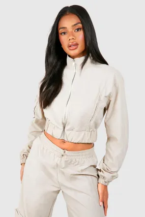 Parachute Pocket Cropped Cargo Jacket