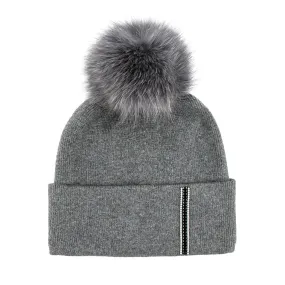 Peter Glenn Caroline Hat with Real Fur Pom (Women's)