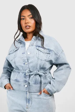 Plus Denim Trucker Jacket