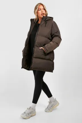 Plus Hooded Puffer Jacket