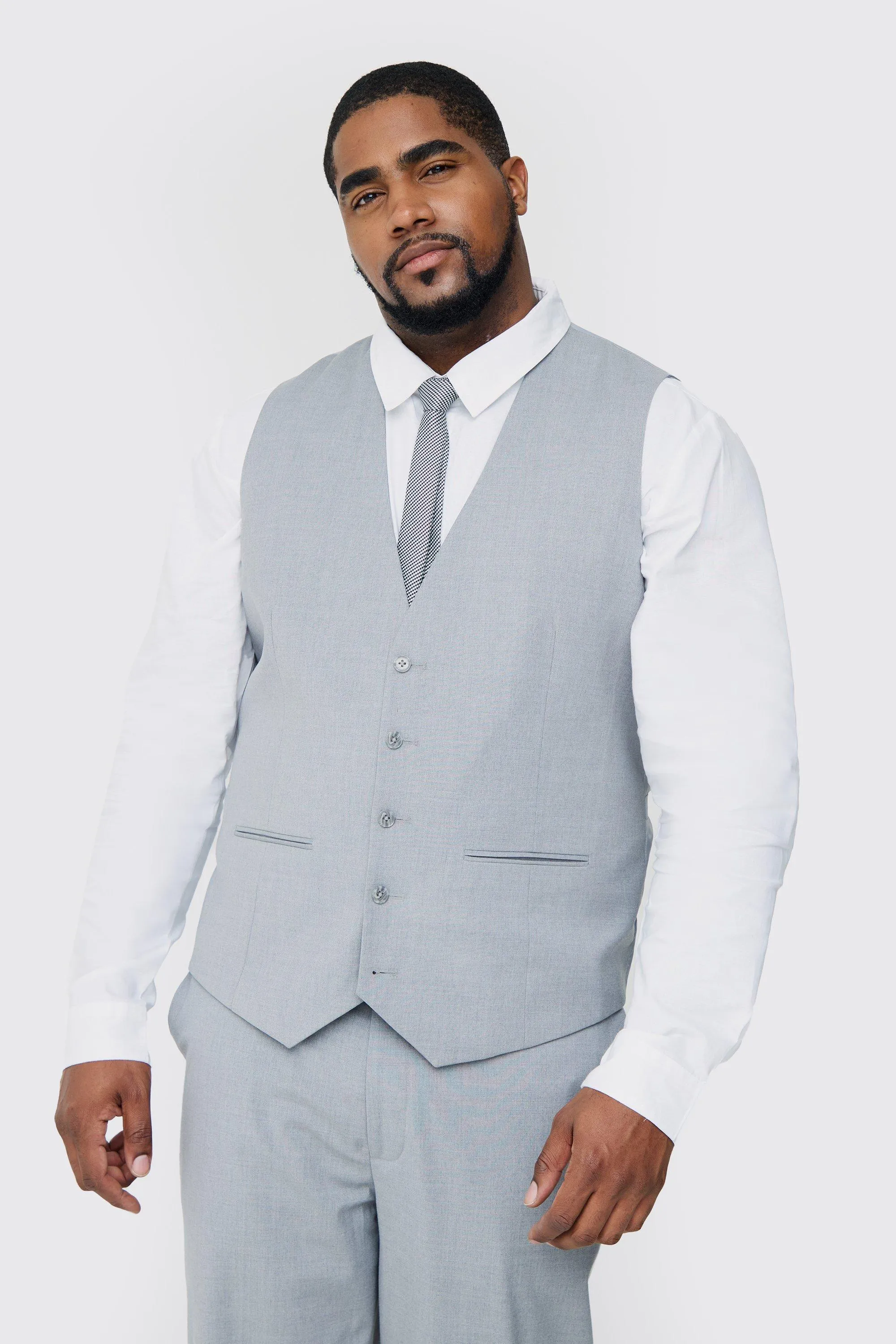 Plus Vest In Grey