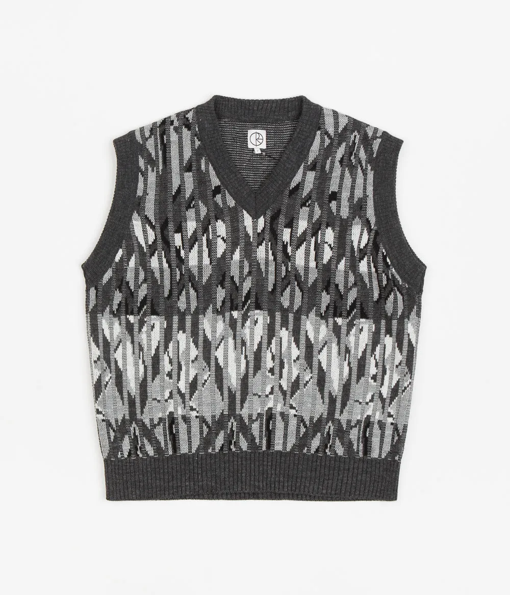 Polar Paul Knit Vest - Grey