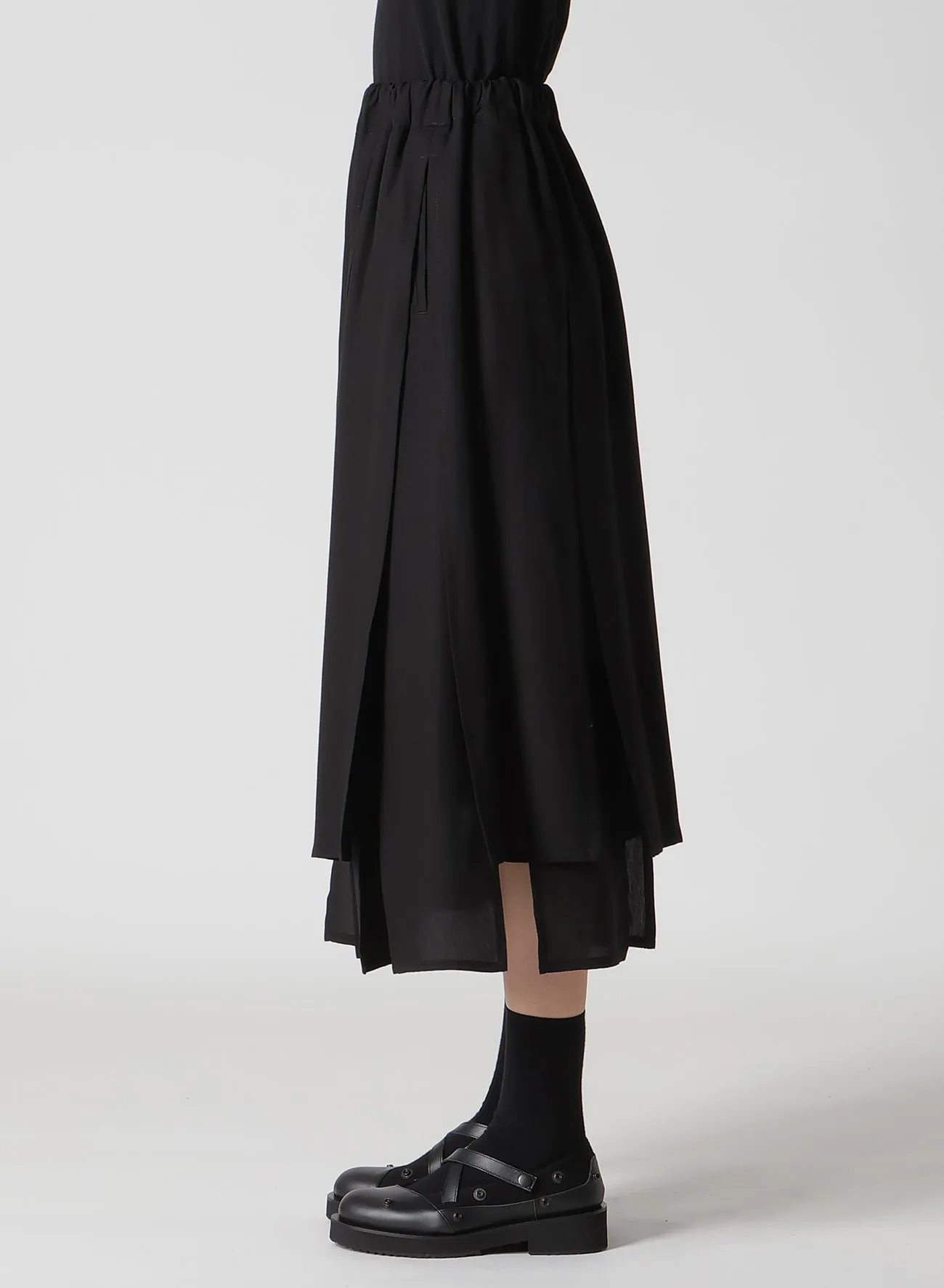 POPLIN PANELED SKIRT