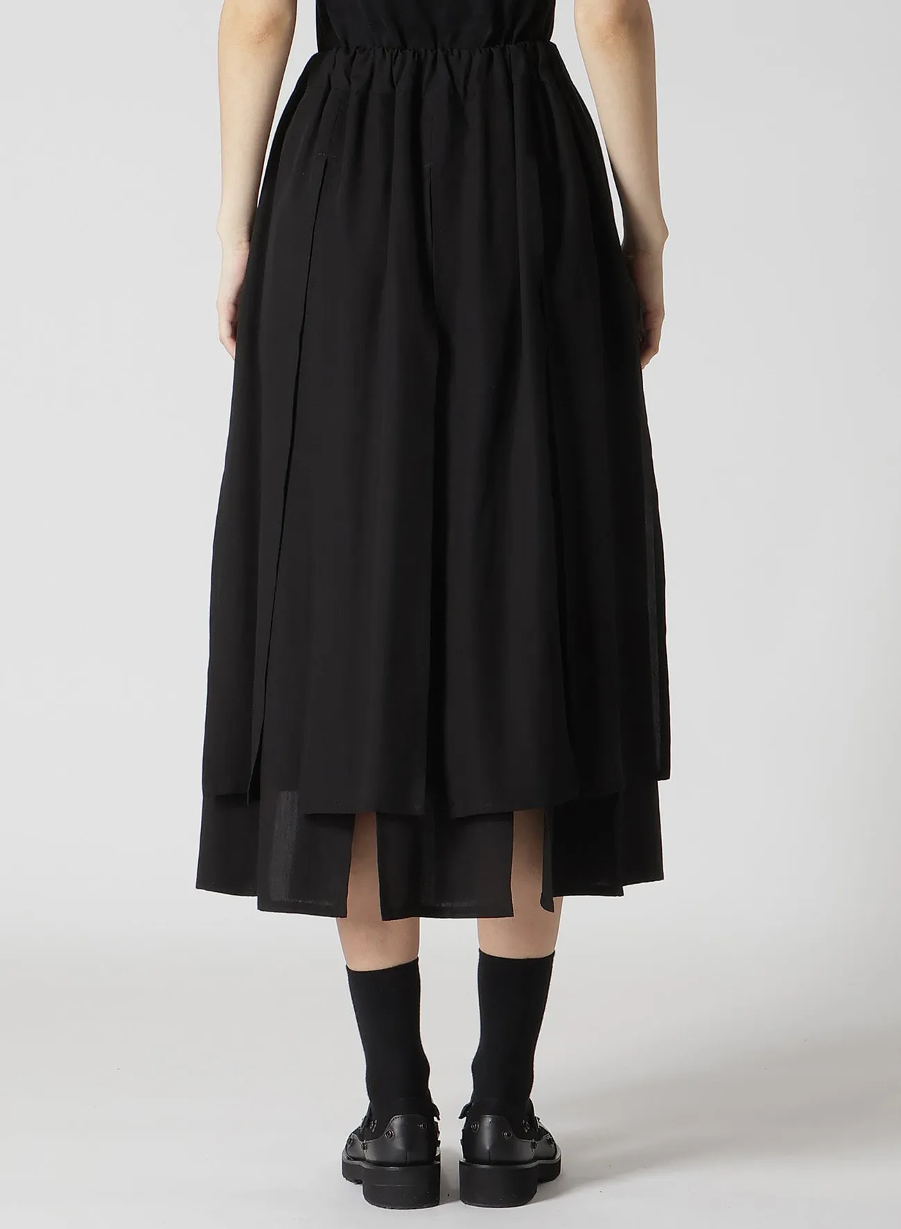 POPLIN PANELED SKIRT