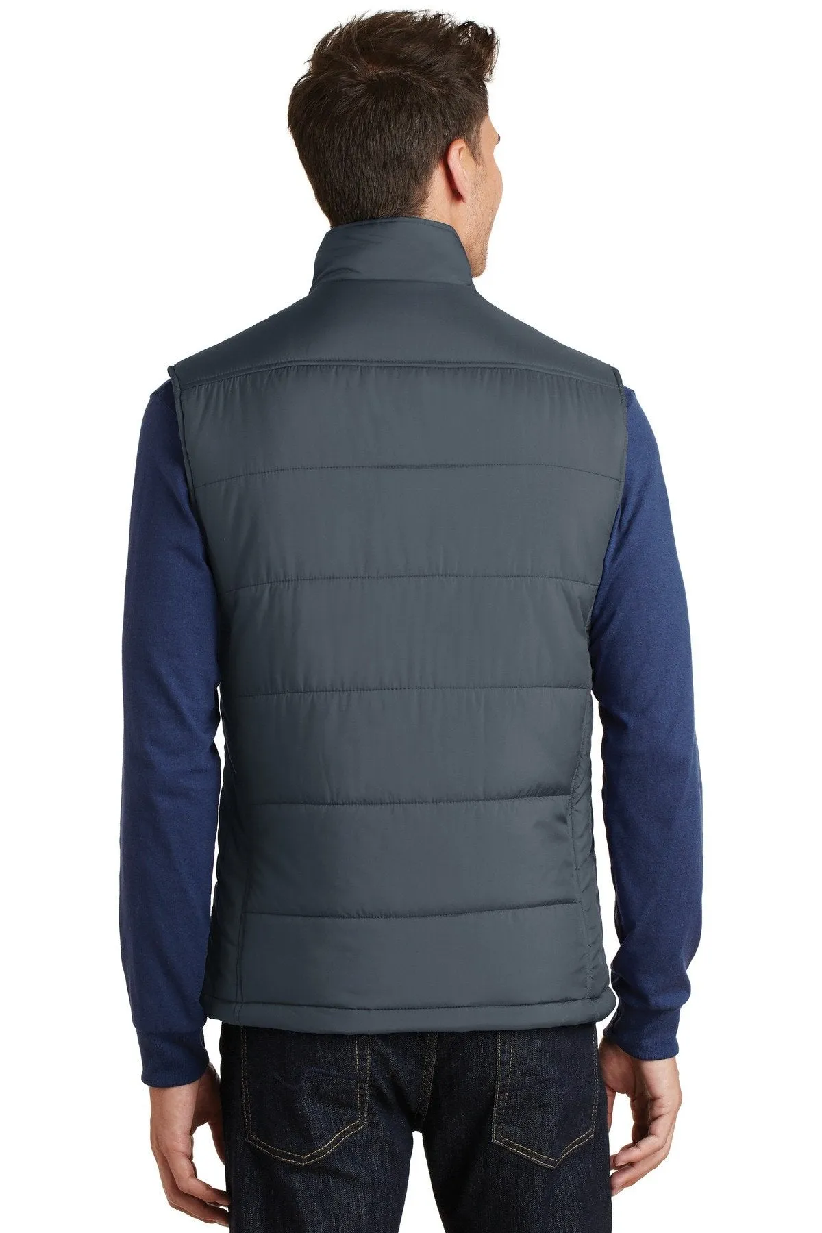 Port Authority Puffy Vest J709 Dark Slate/Black