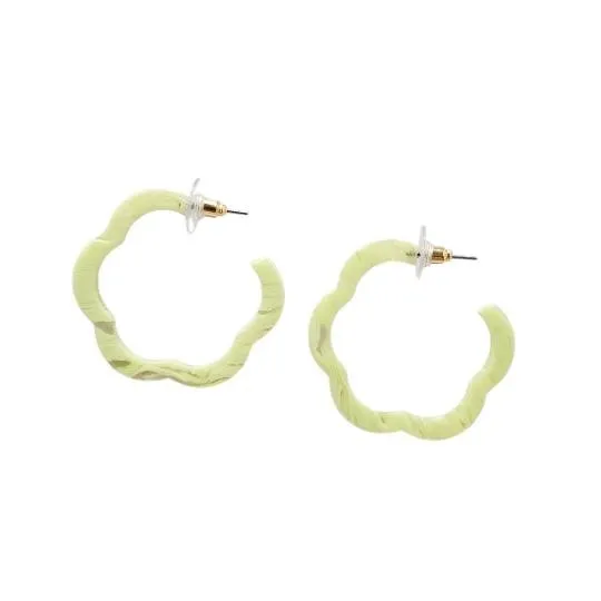 Posey Hoops - Lime Green