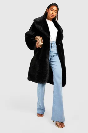 Premium Oversized Faux Fur Maxi Coat