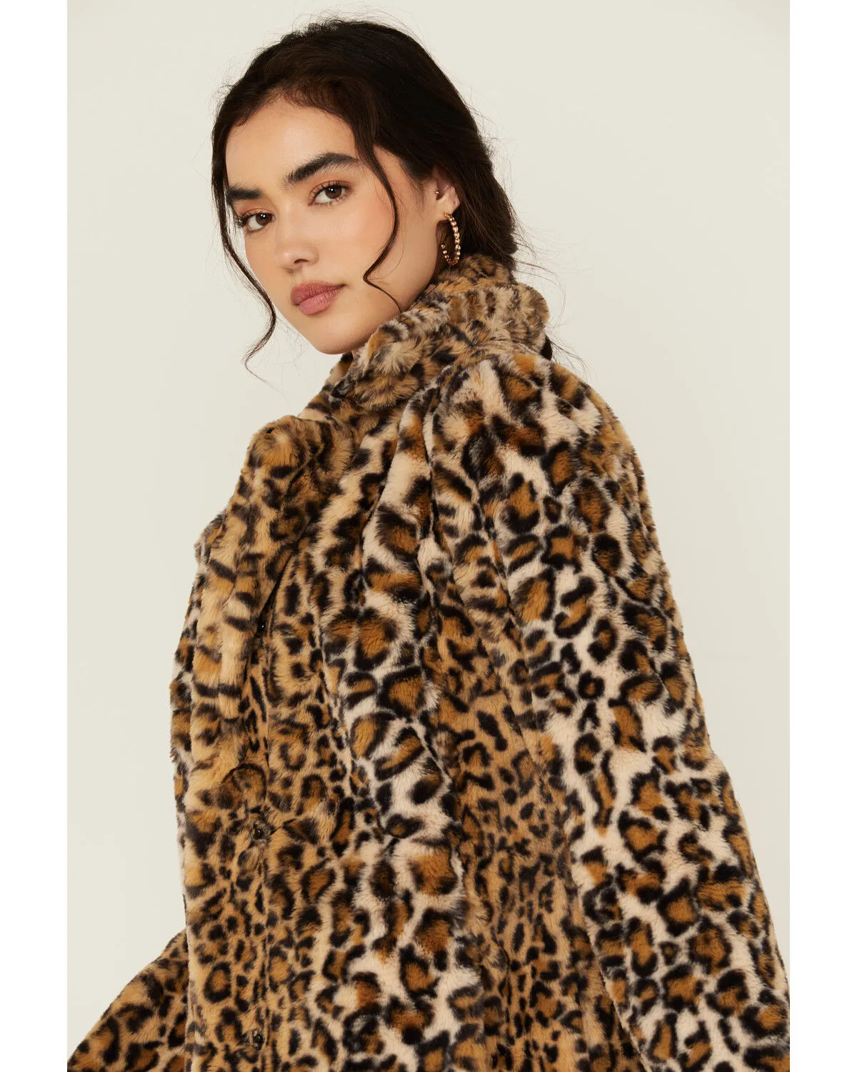 Product Name:  Shyanne Women's Leopard Print Faux Fur Jacket