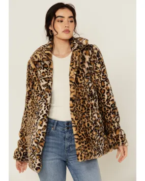 Product Name:  Shyanne Women's Leopard Print Faux Fur Jacket