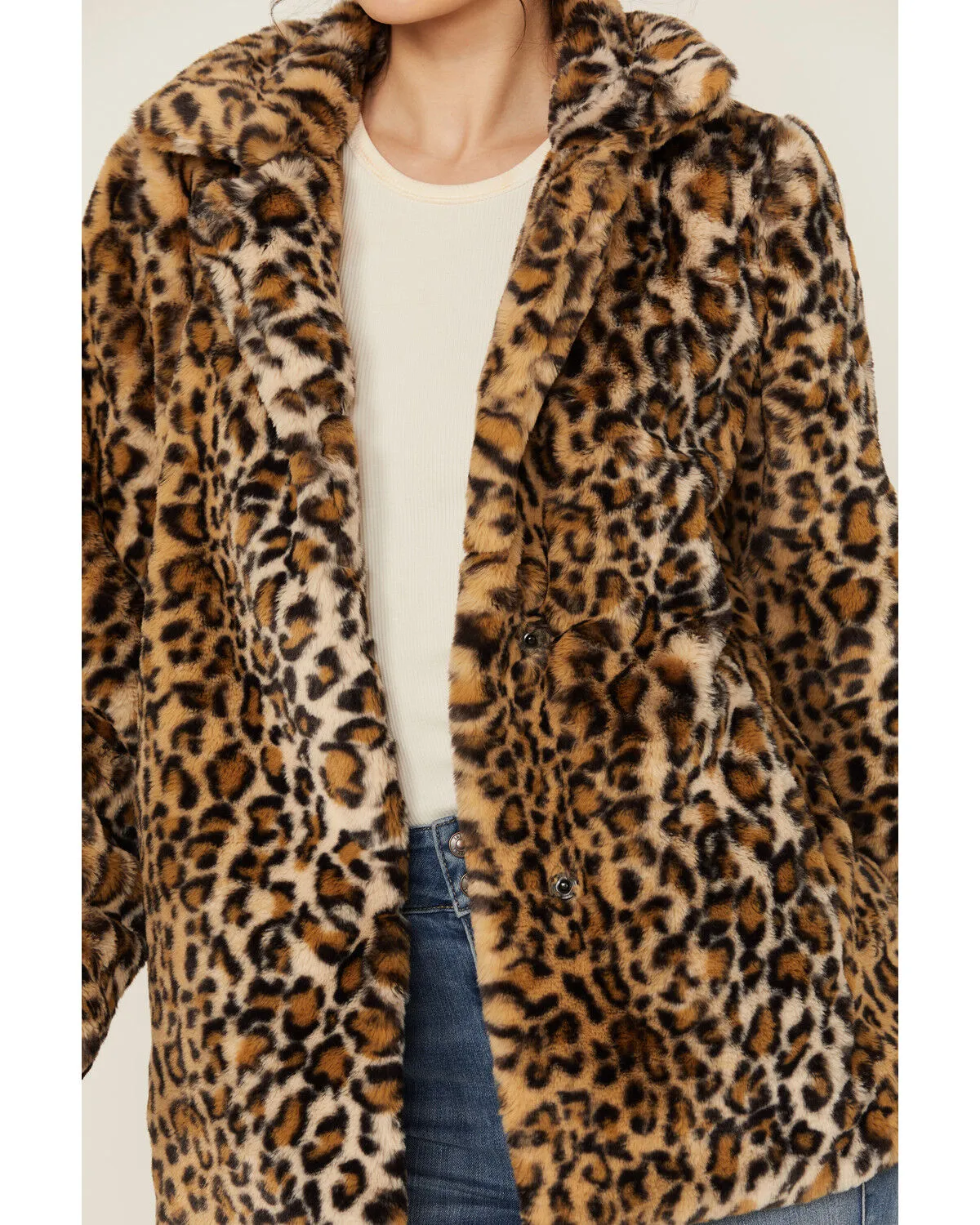 Product Name:  Shyanne Women's Leopard Print Faux Fur Jacket