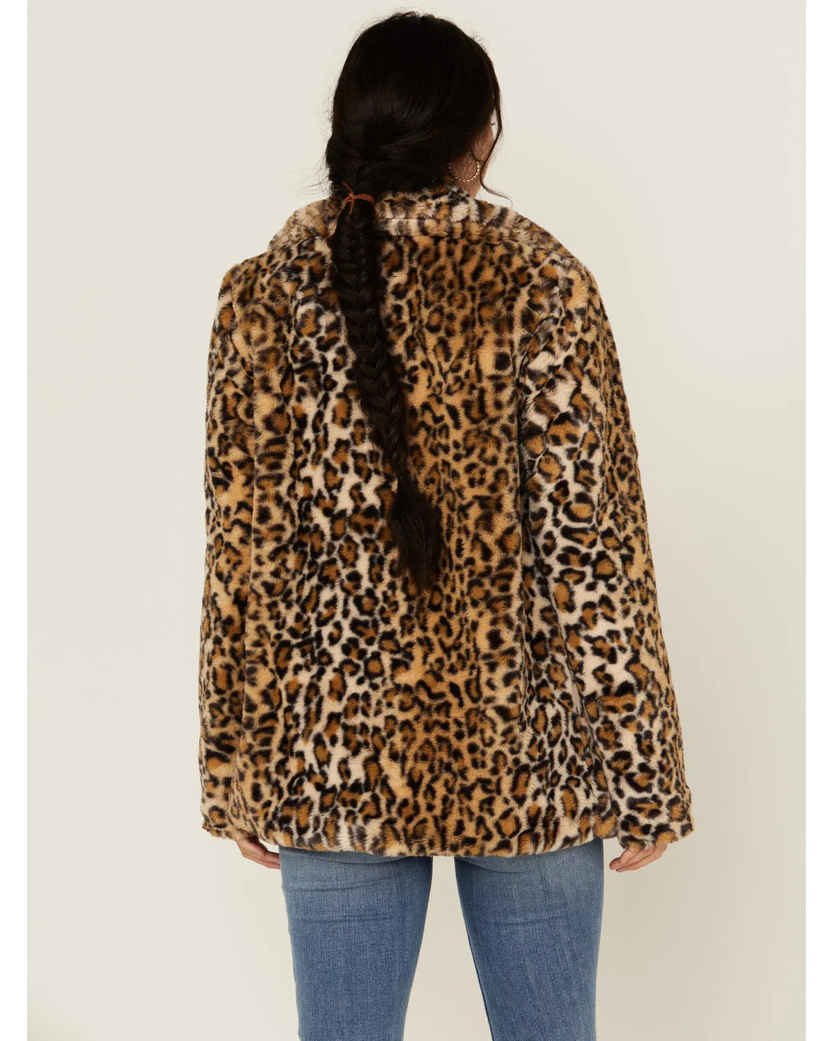 Product Name:  Shyanne Women's Leopard Print Faux Fur Jacket