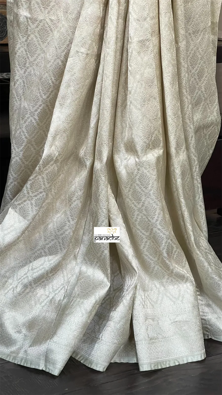 Pure Silk Brocade Banarasi - Light Pista