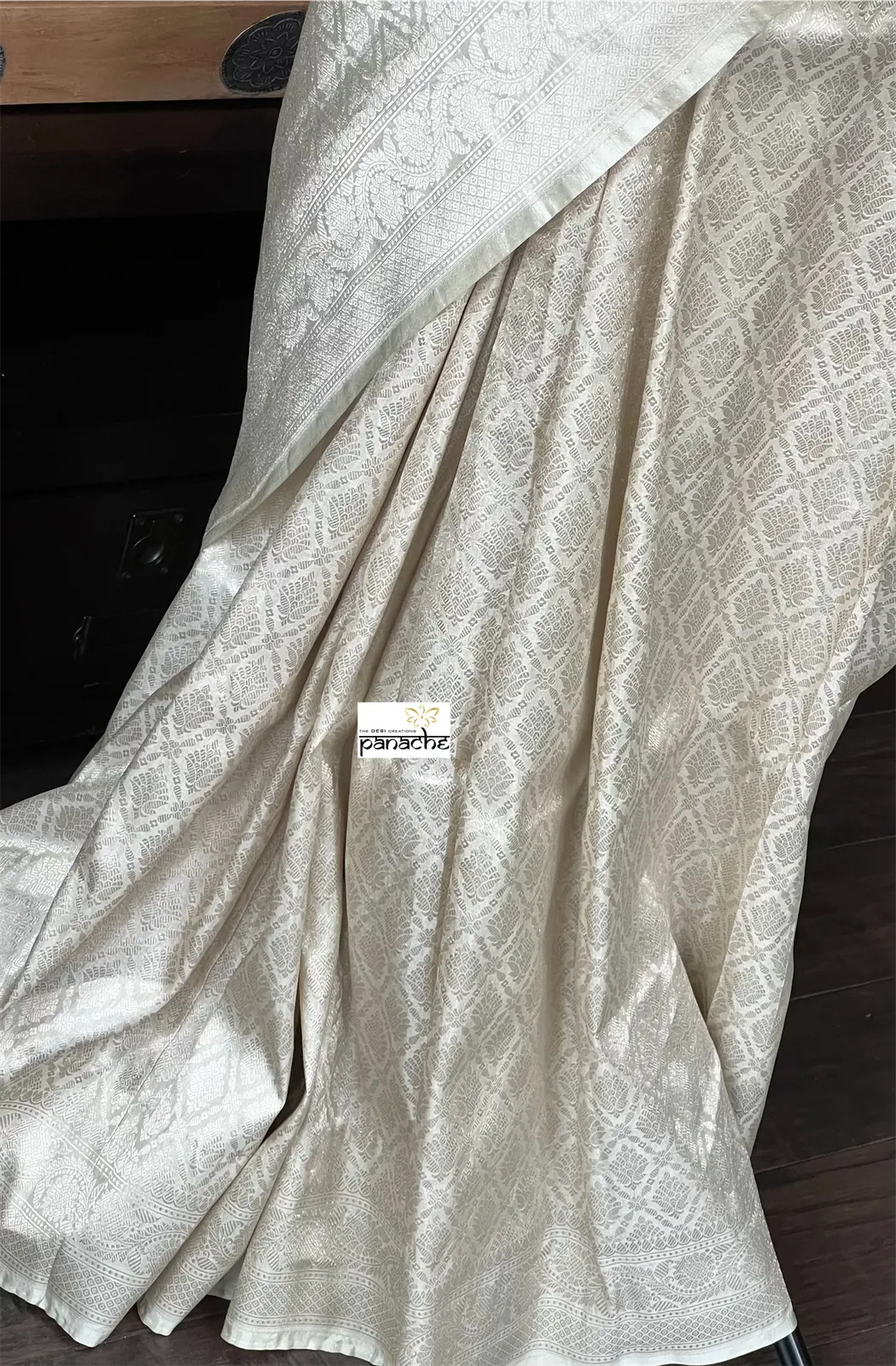 Pure Silk Brocade Banarasi - Light Pista