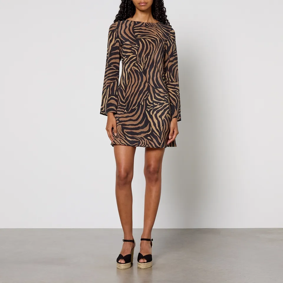 RIXO Animal-Print Ridley Silk Dress - UK 10 | Coggles