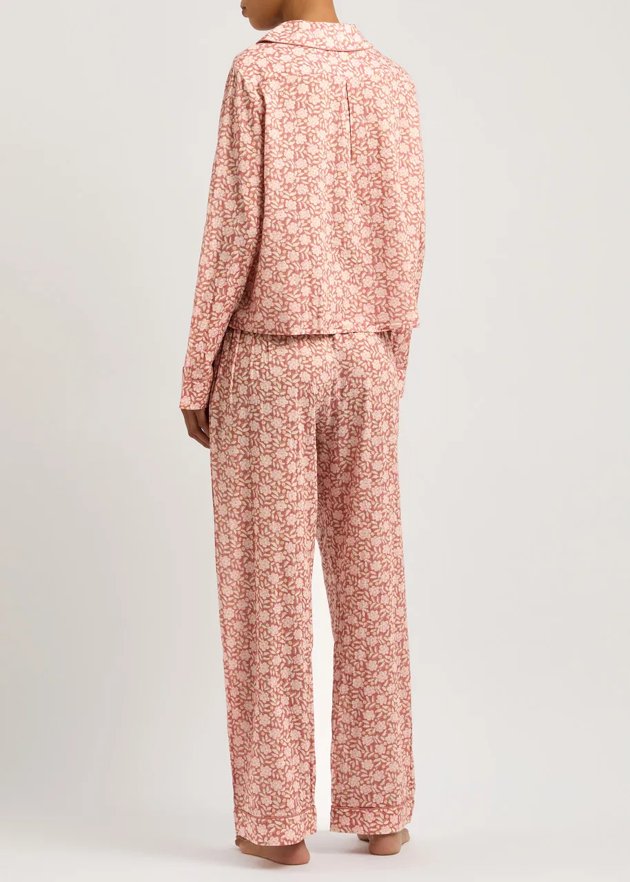 RIXO Austin floral-print cotton pyjama set  -                         -                     -                