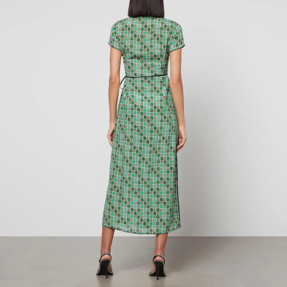 RIXO Carole Silk Midi Dress | Coggles