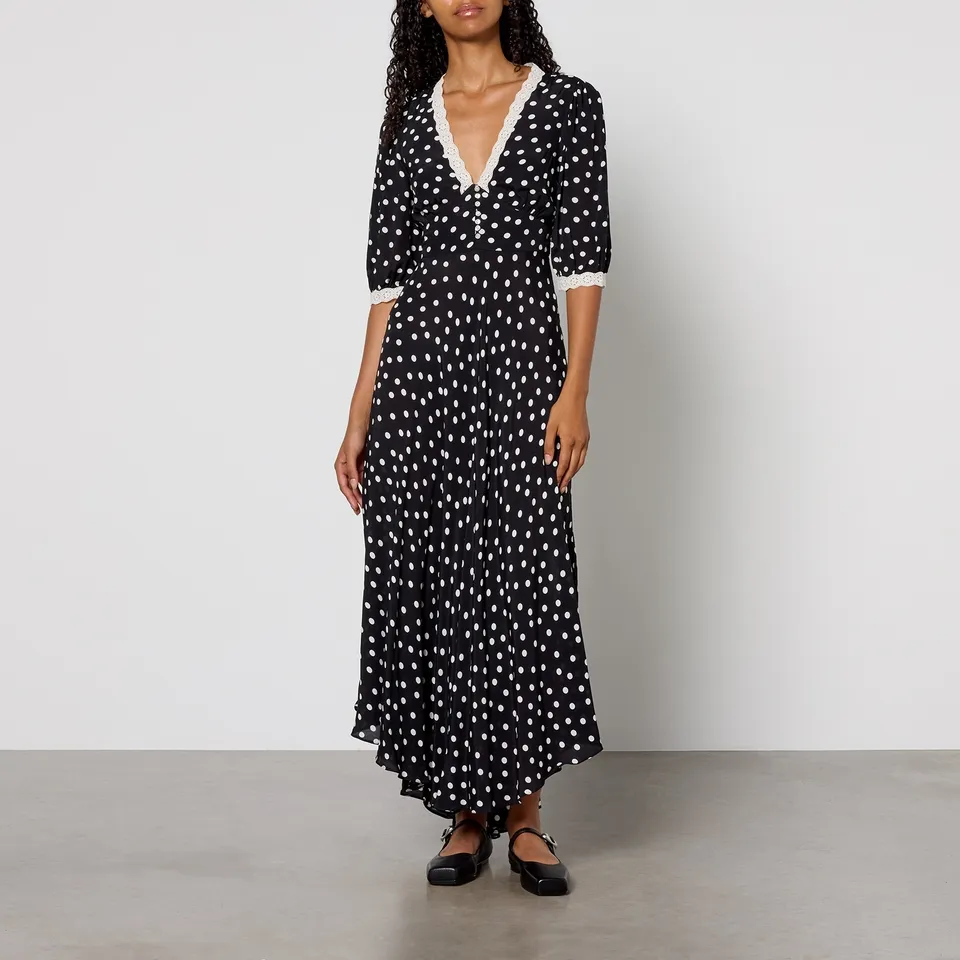 RIXO Juniper 2 Crepe Midi Dress - UK 8 | Coggles