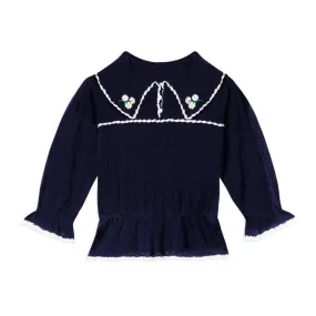 RIXO   Kali Top Navy