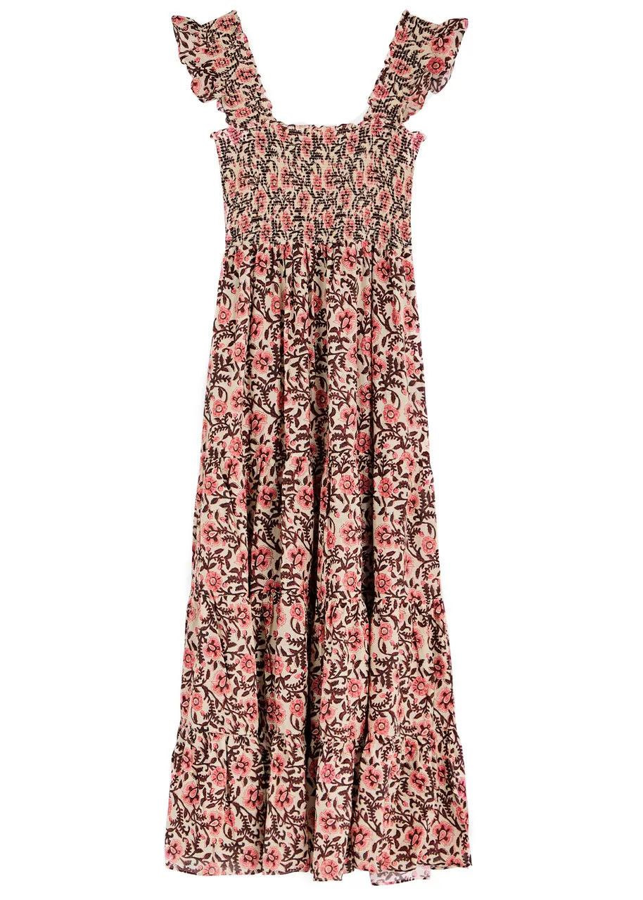 RIXO Kendall floral-print cotton maxi dress  -                         -                     -                