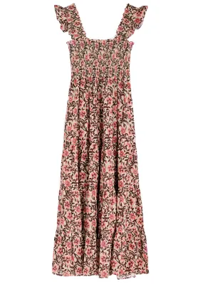 RIXO Kendall floral-print cotton maxi dress  -                         -                     -                