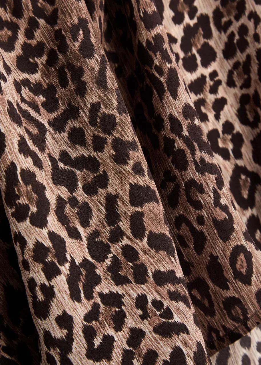 RIXO Moss leopard-print silk blouse  -                         -                     -                