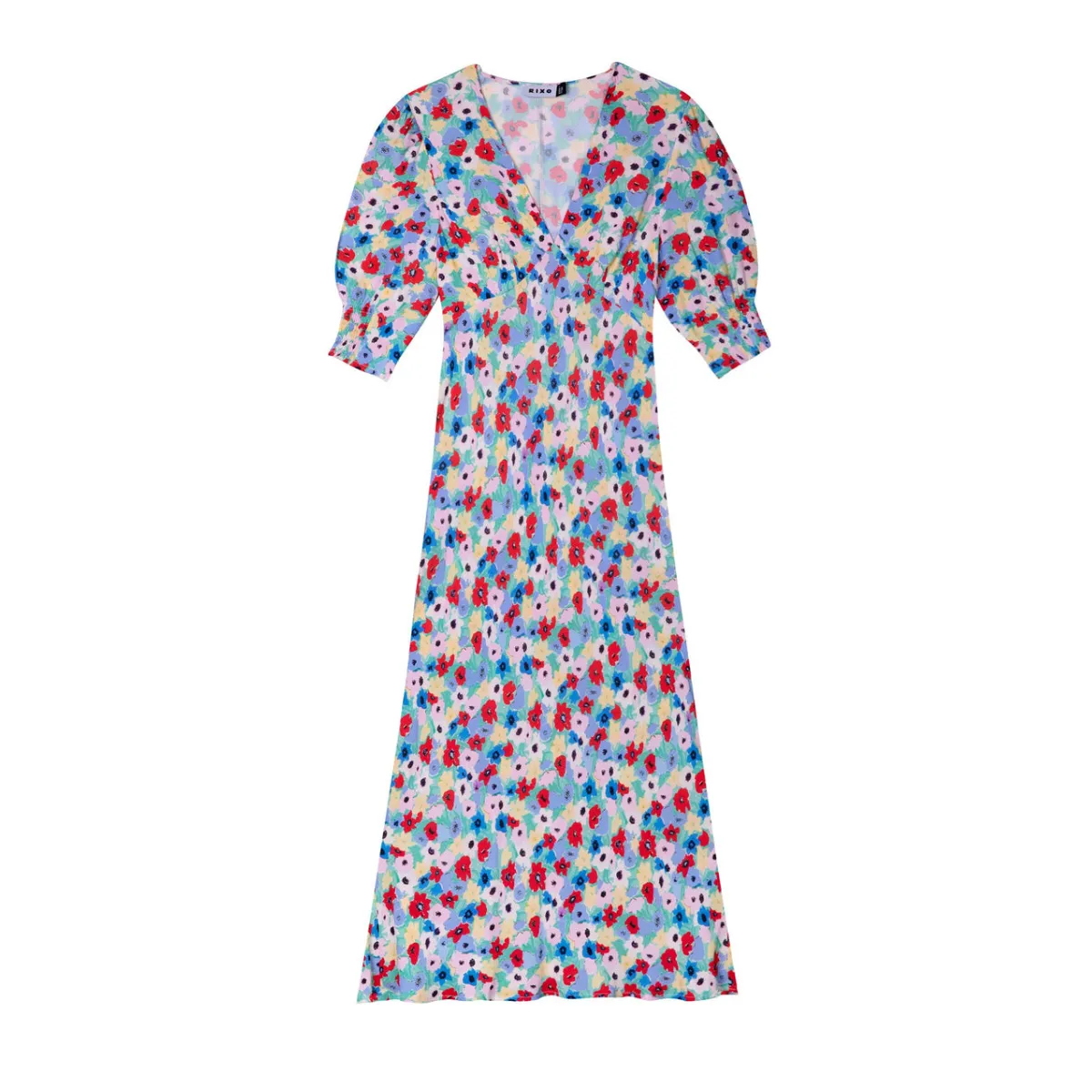 RIXO   Zadie Dress Spring Ink Floral