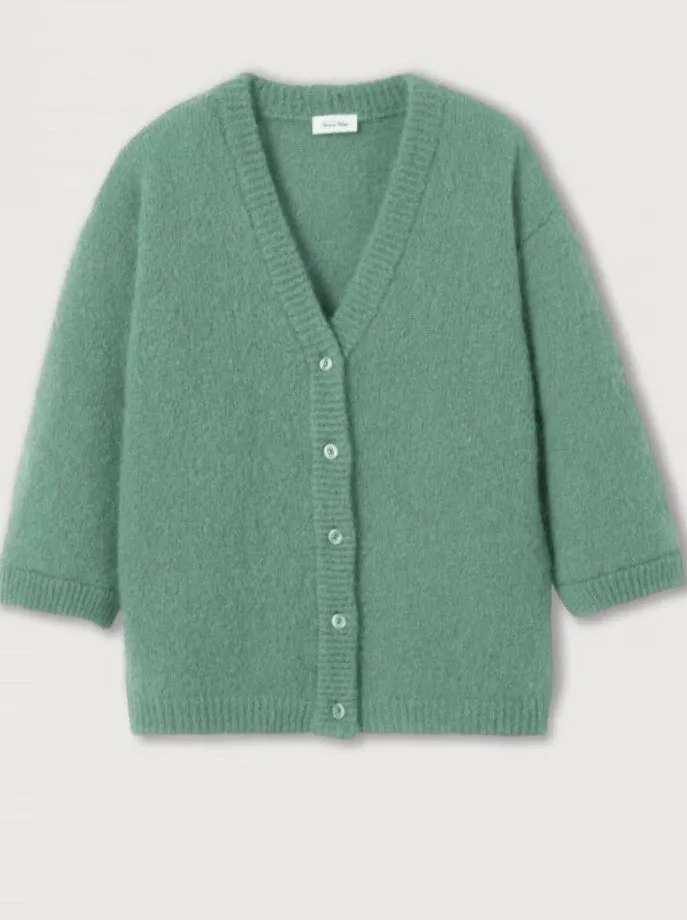 Sacs of Ashbourne   American Vintage Pinobery Cardigan - Aloe Vera