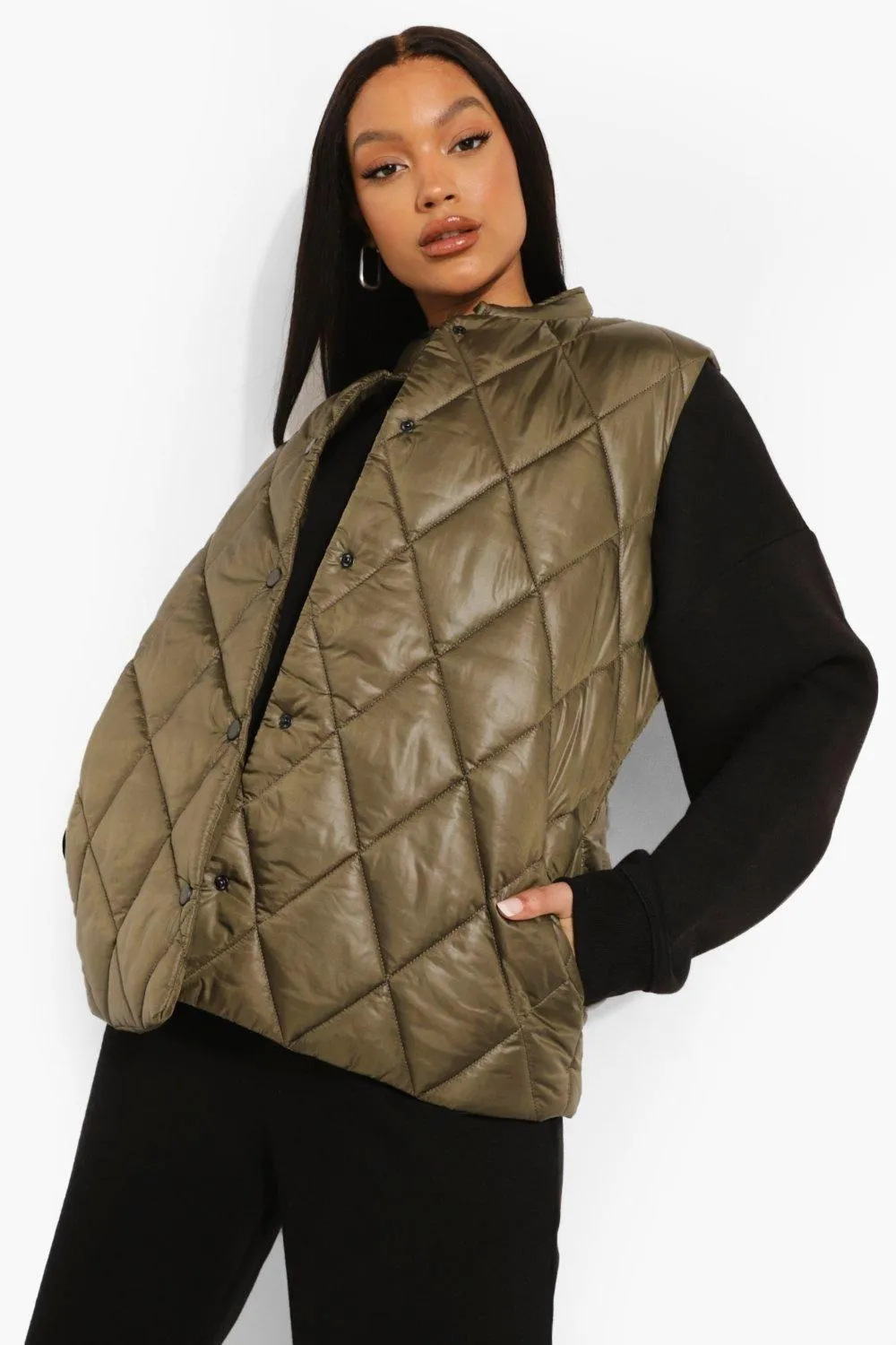 Satin Quilted Vest