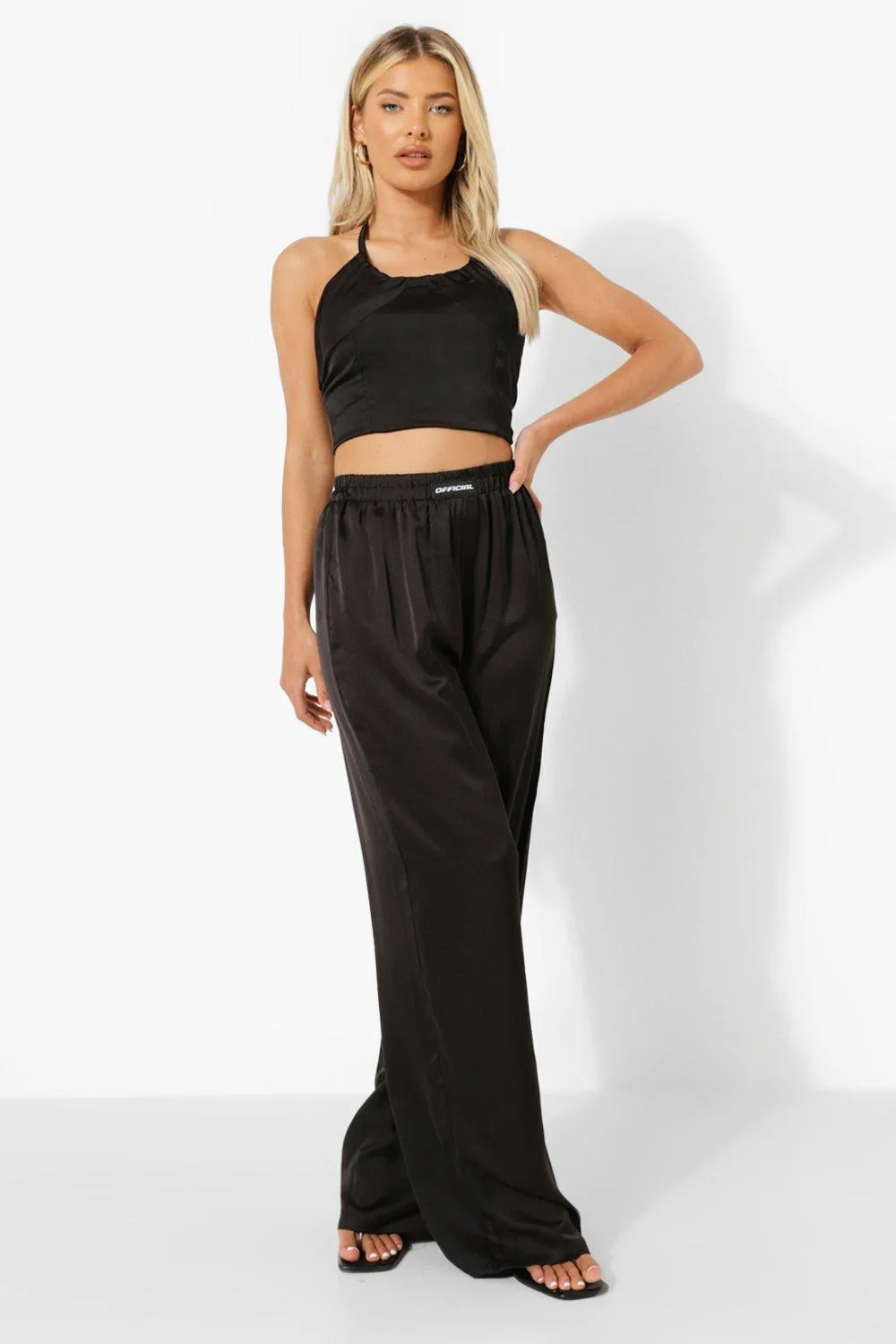 Satin Wide Leg Pants