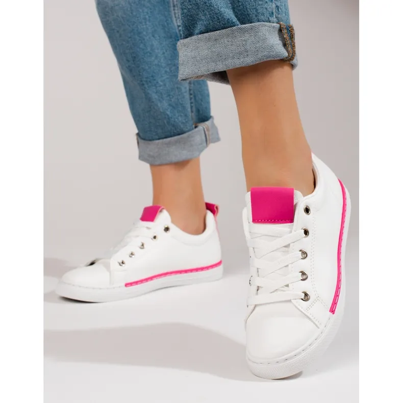 Shelovet white classic women's sneakers