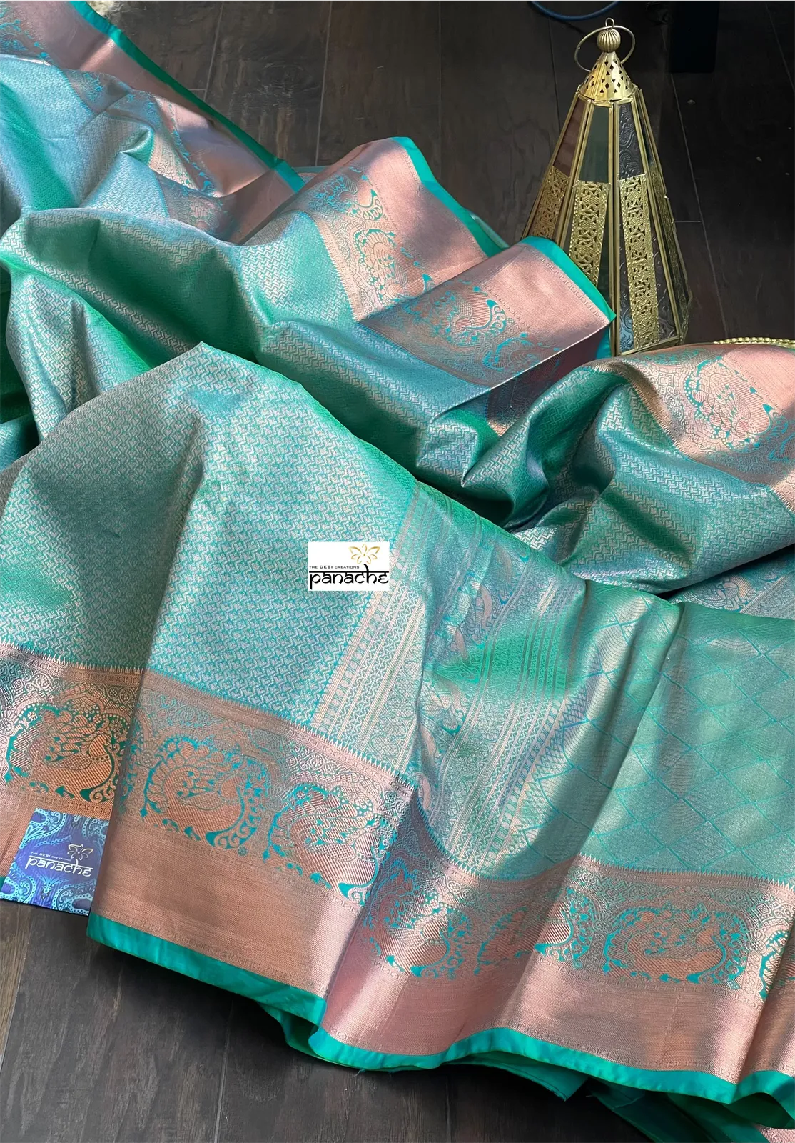 Silk Brocade Kanjivaram - Sea Green