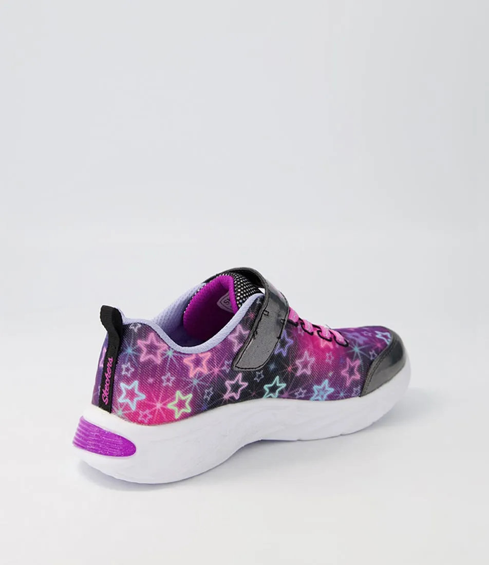 SKECHERS Star Sparks Jnr Black Multi Sneakers