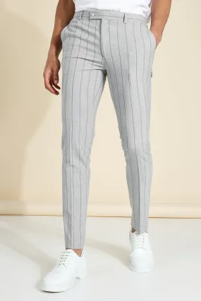 Skinny Pinstripe Dress Pants