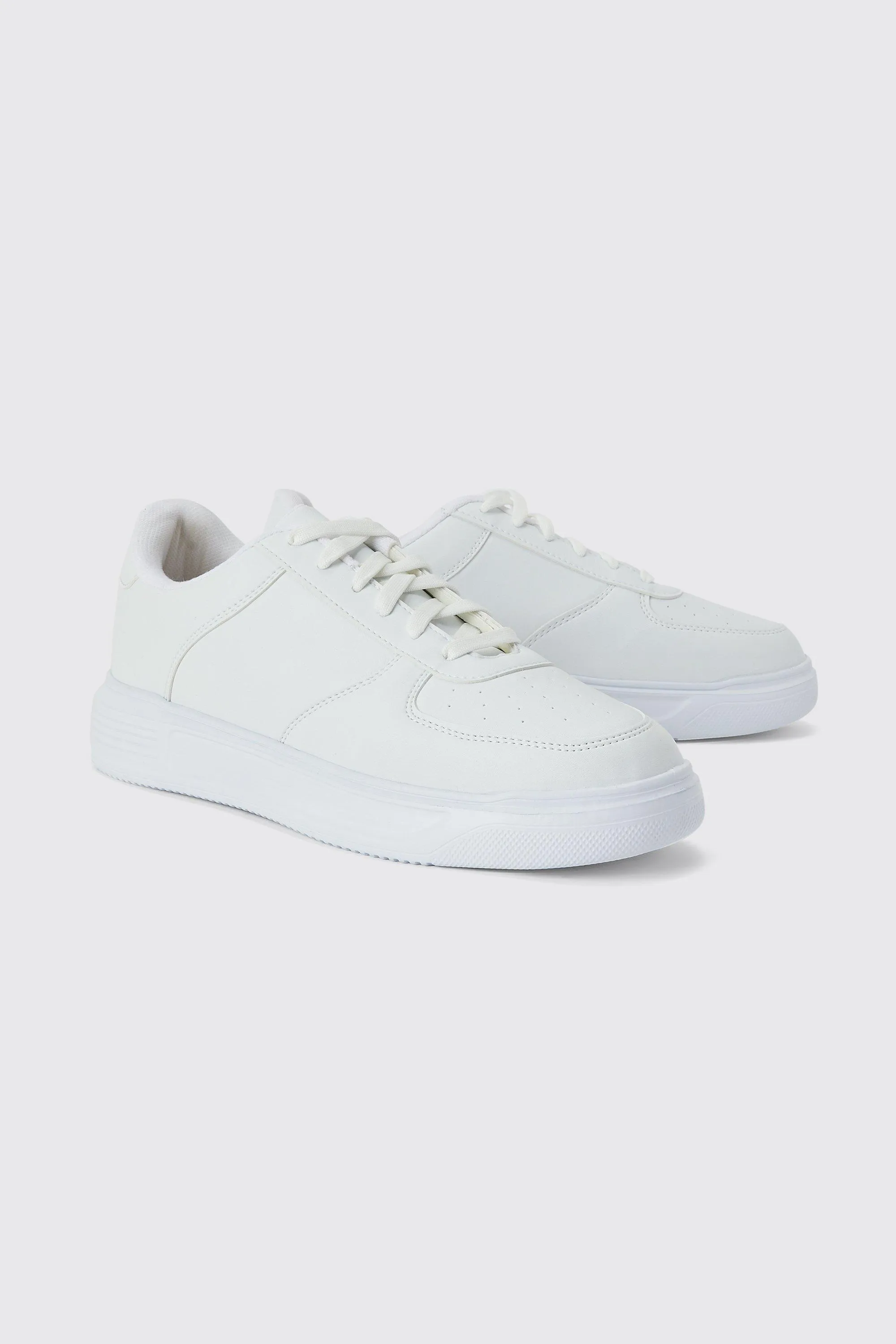 Smart Faux Leather Sneakers