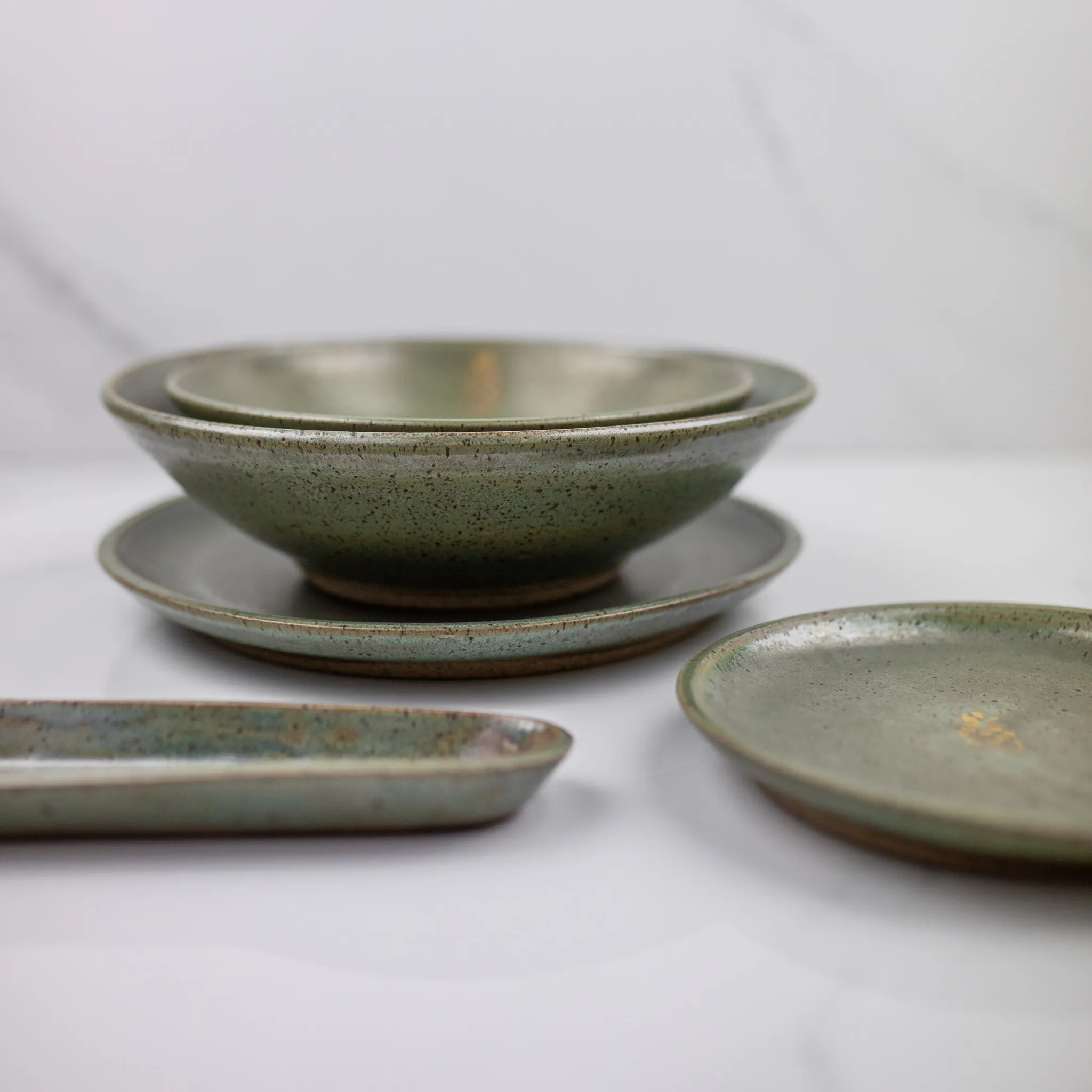 Soup Bowl in Tea Green