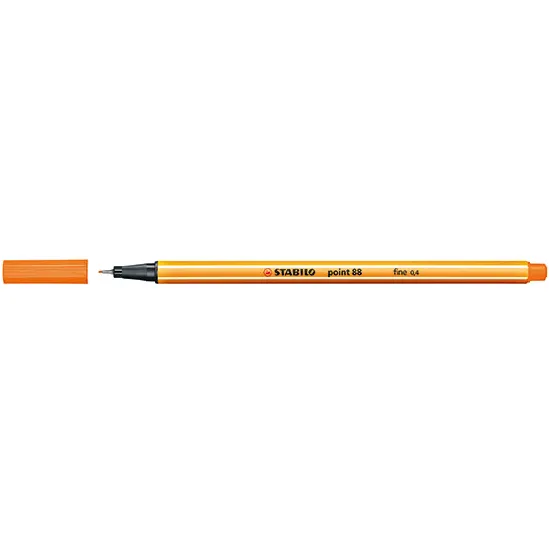 Stabilo 88 Point Fineliner Pen Fine Orange Box 7