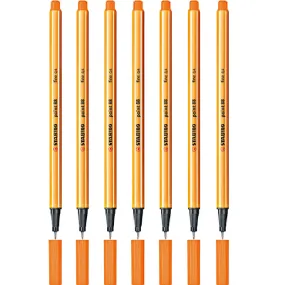 Stabilo 88 Point Fineliner Pen Fine Orange Box 7