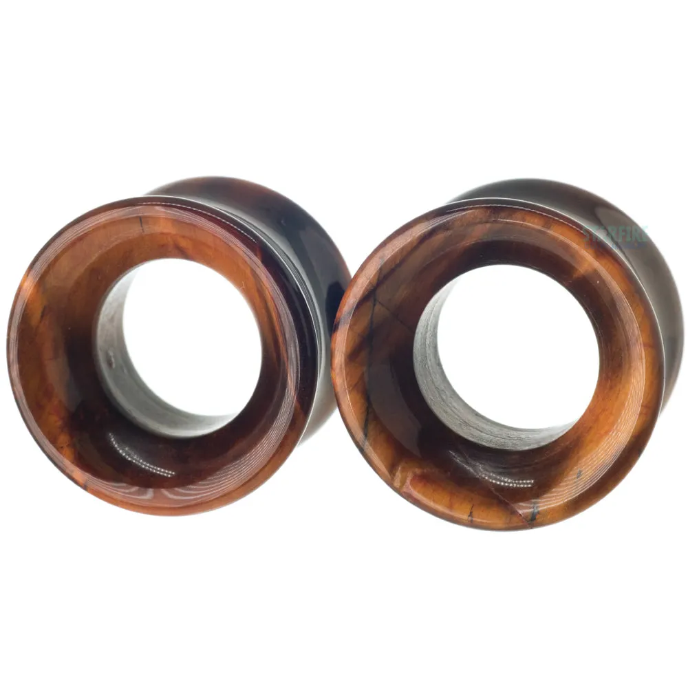 Stone Eyelets - Red Tiger's Eye