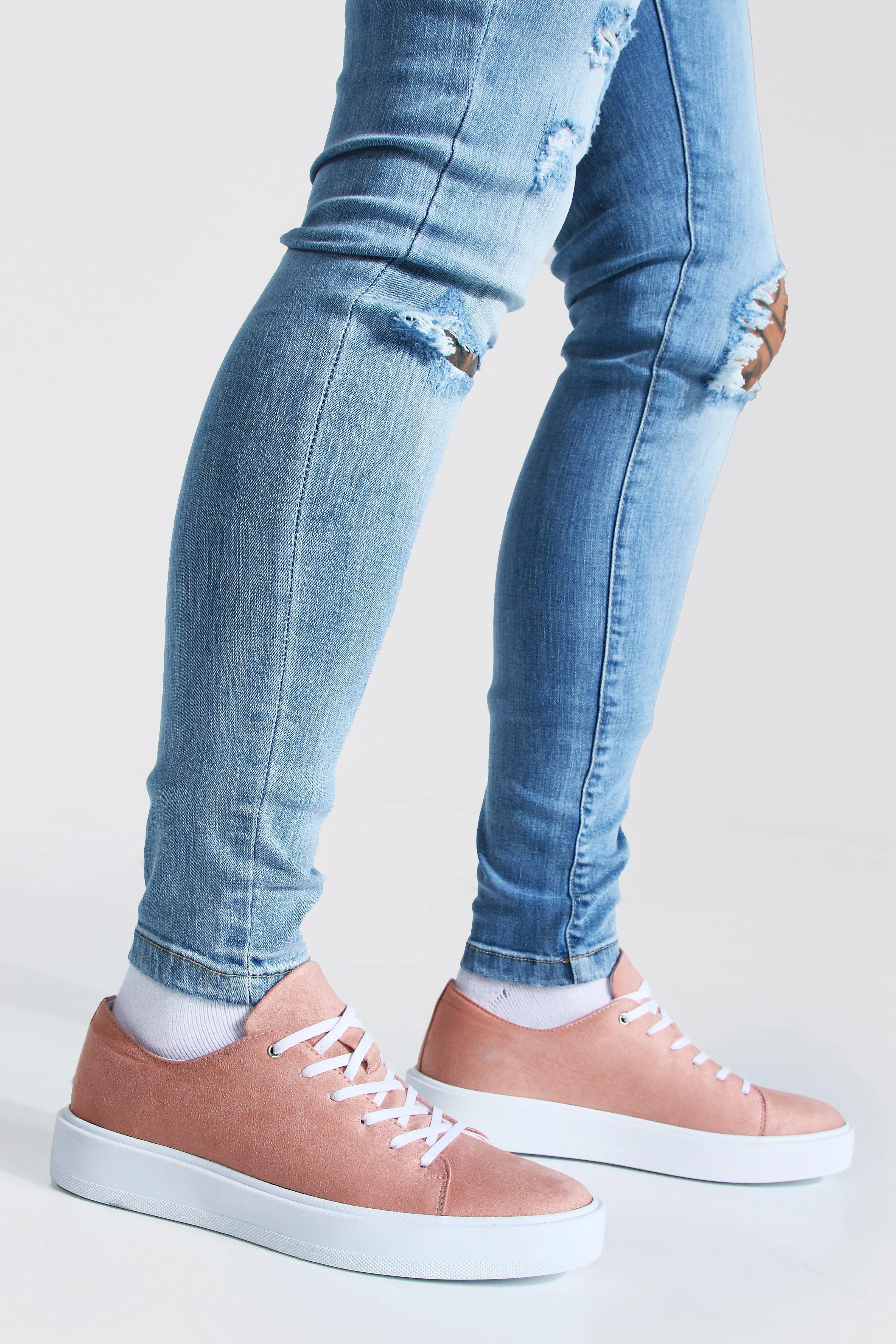 Suede Lace Up Sneakers