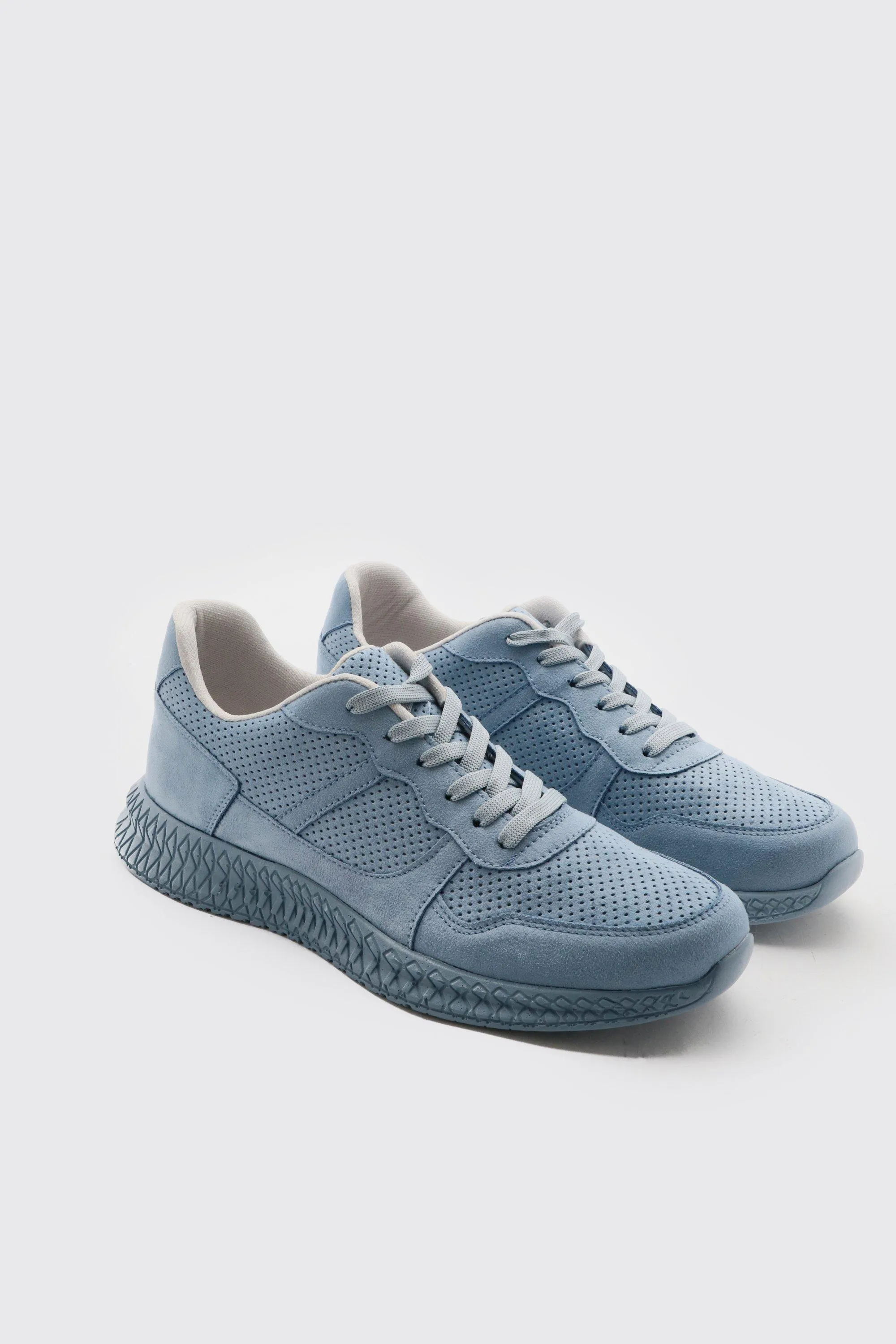 Suede Panel Sneakers