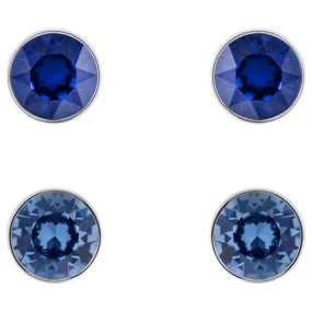 Swarovski Blue Studs 2 Pairs Pierced Earrings MADYSON -5414600