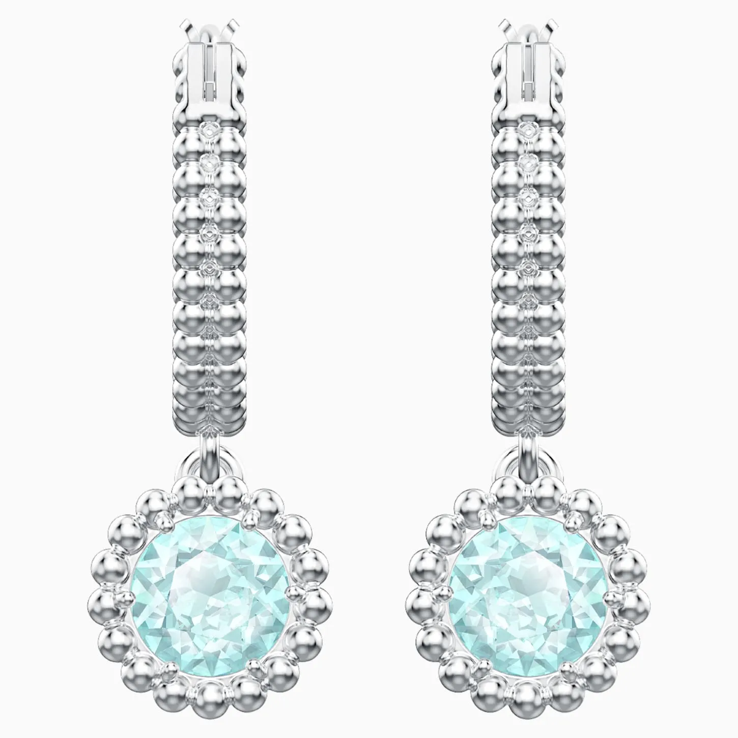 Swarovski OXYGEN Pierced Earrings, Green, Rhodium -5468719