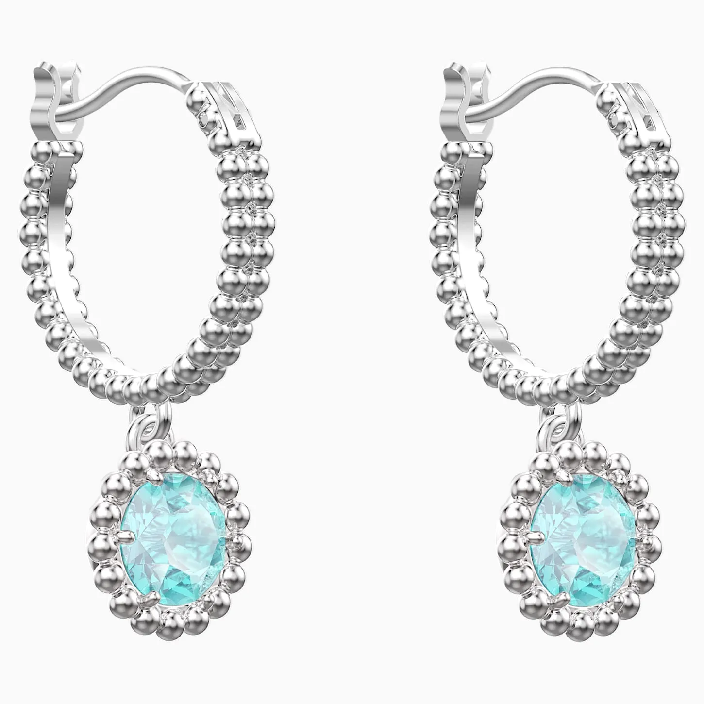 Swarovski OXYGEN Pierced Earrings, Green, Rhodium -5468719