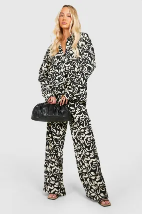 Tall Abstract Printed Shirt And Pants Two-Piece