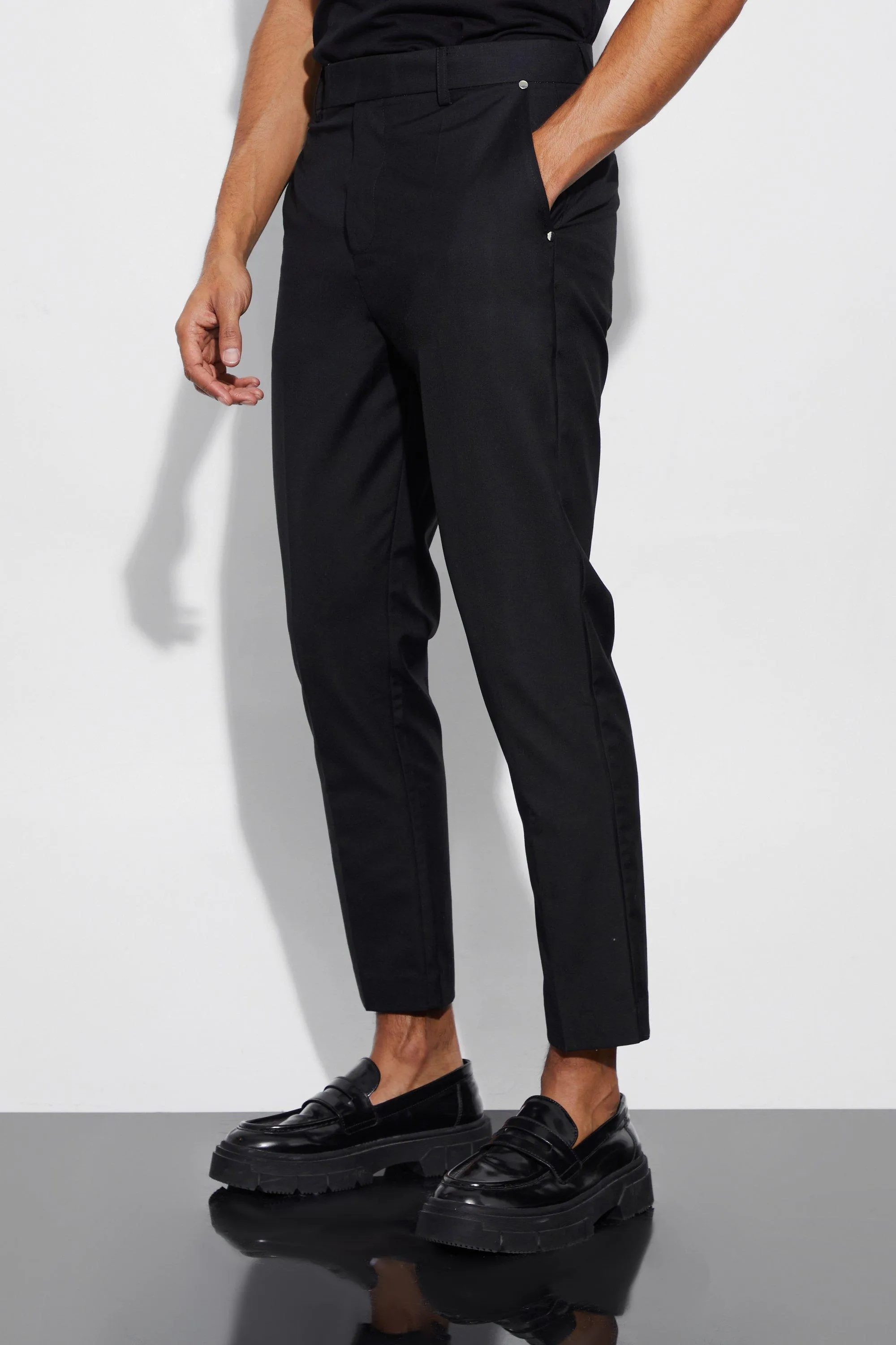 Tapered Fit Dress Pants