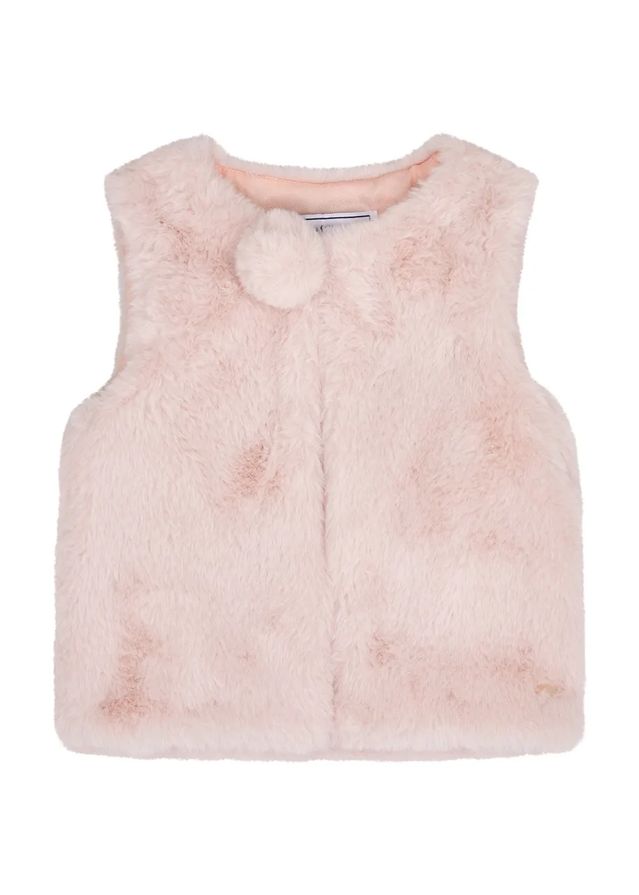 TARTINE ET CHOCOLAT KIDS Faux fur gilet (18-36 months) -                         -                     -                