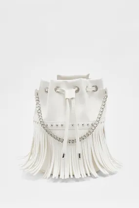 Tassel Fringe Bucket Bag